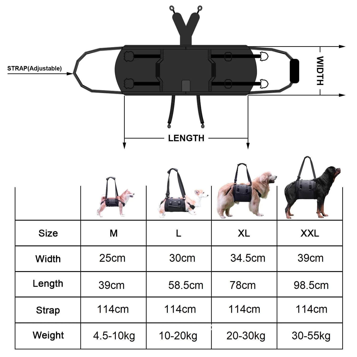 Dog Back Support Harness